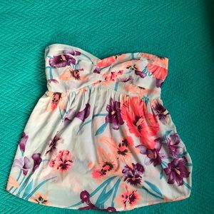 Roxy floral tube top size •S•